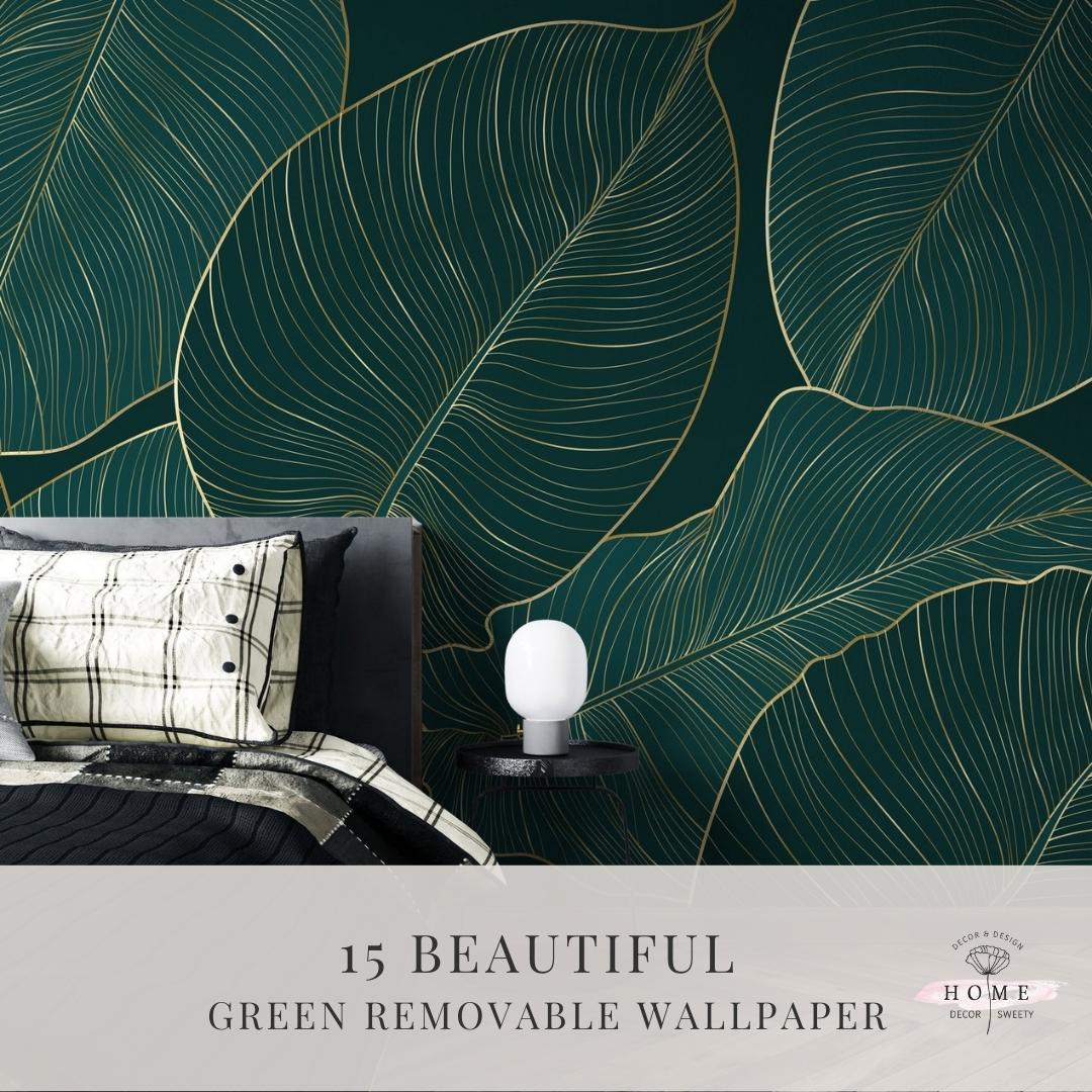 15 Beautiful green removable wallpaper