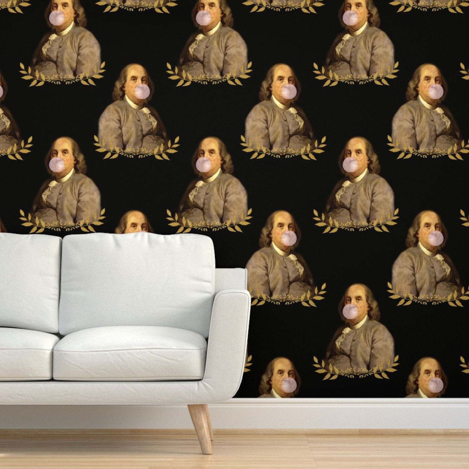 Ben Franklin Wallpaper - Benji Chewing Gum by rebelmod