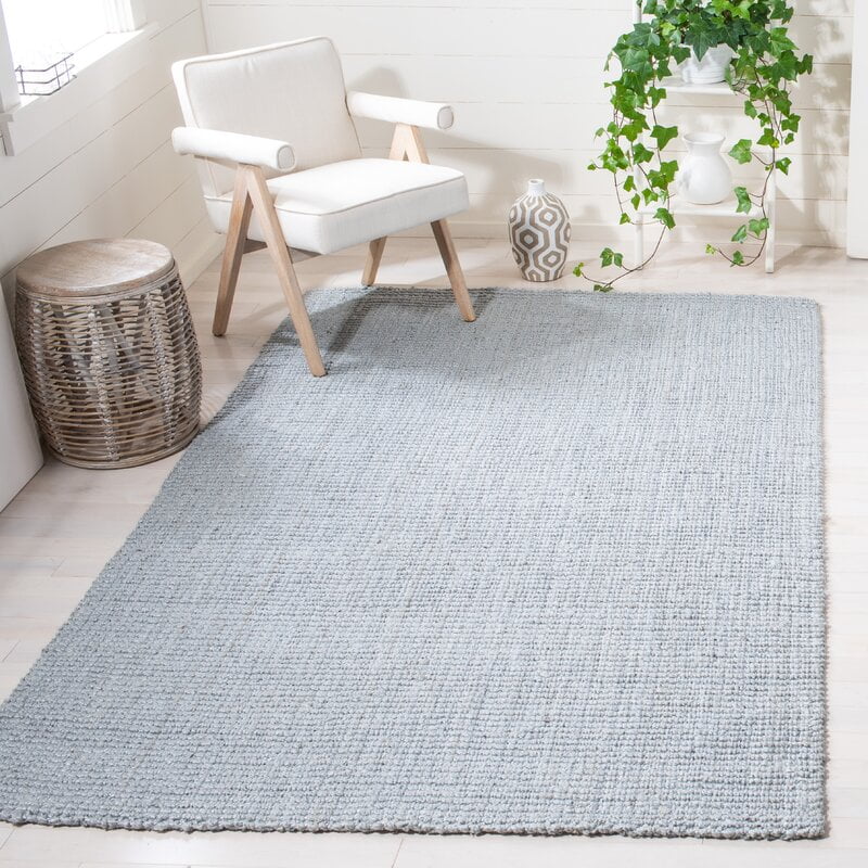 gray jute rug - Ame Handmade Flatweave Jute/Sisal Area Rug in Light Gray