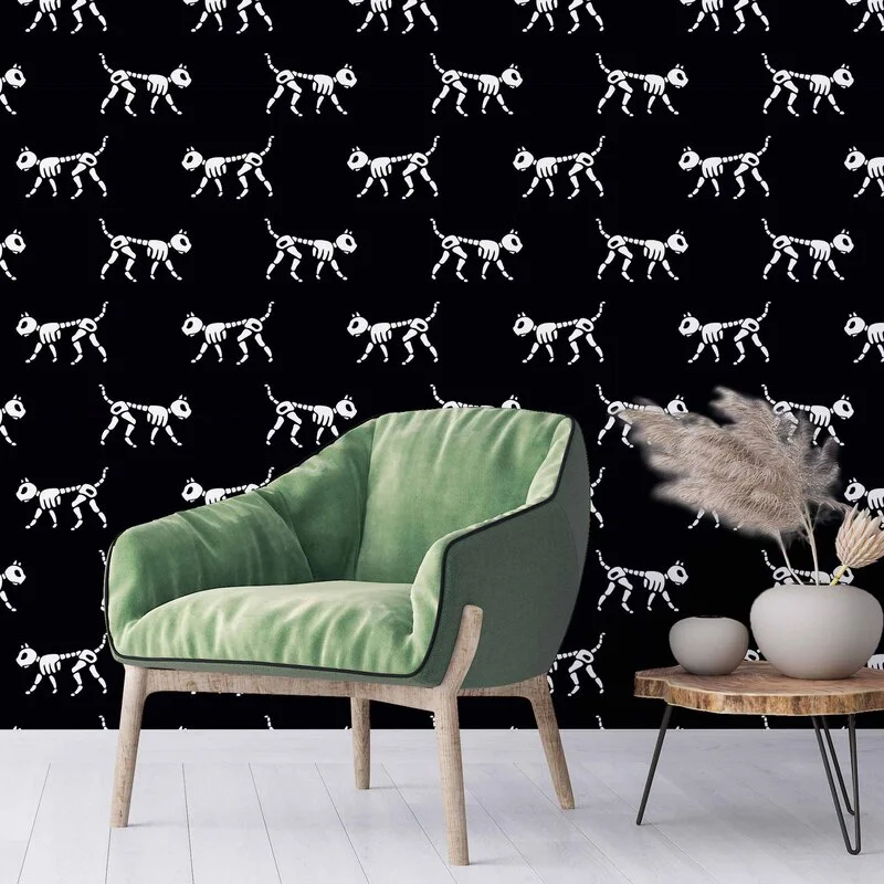 Dog Peel and Stick Wallpaper Panel