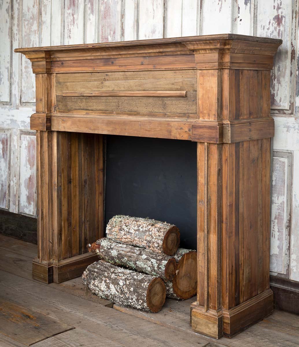 Lovecup Reclaimed Wood Fireplace Mantel