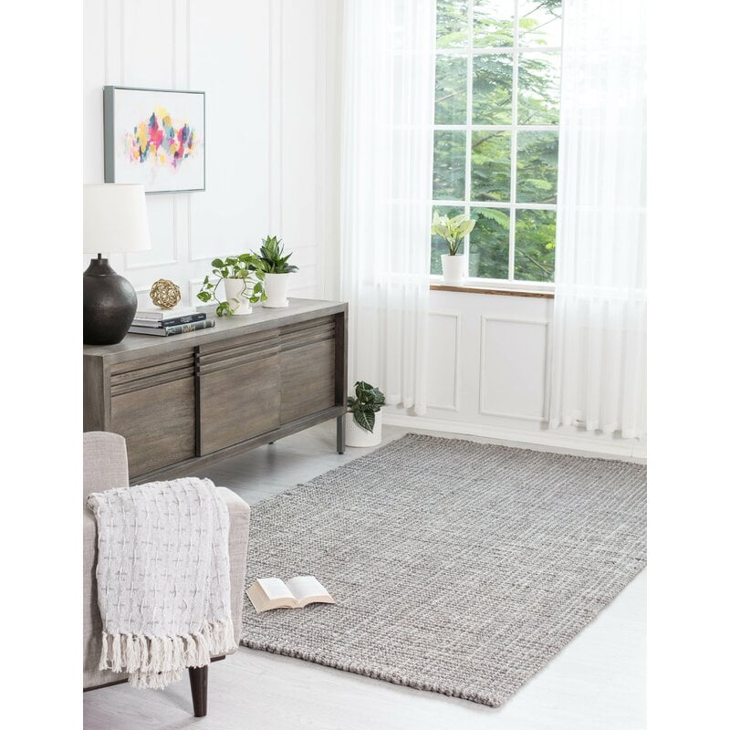 gray jute rug - Fayetteville Handmade Flatweave Jute/Sisal Area Rug in Gray