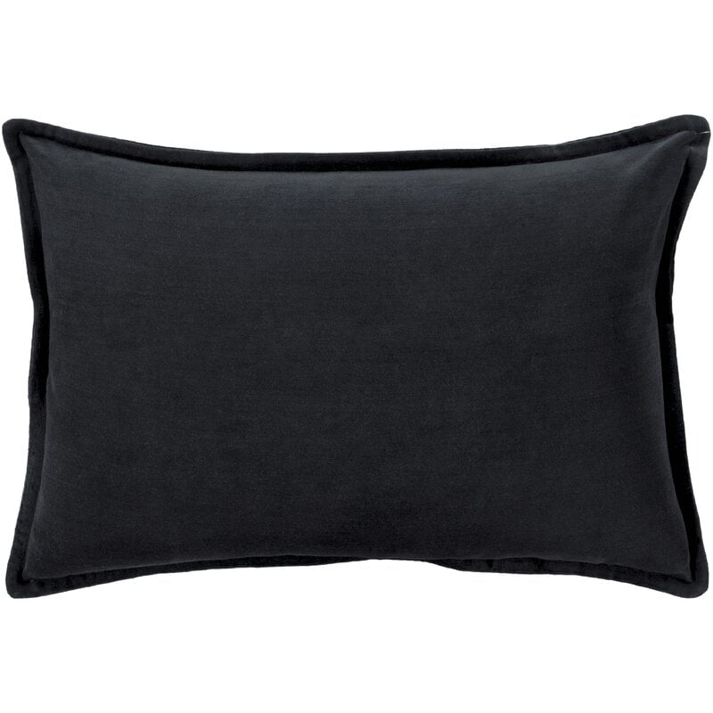 black and white velvet pillows - Montague Rectangular Velvet Pillow Cover & Insert