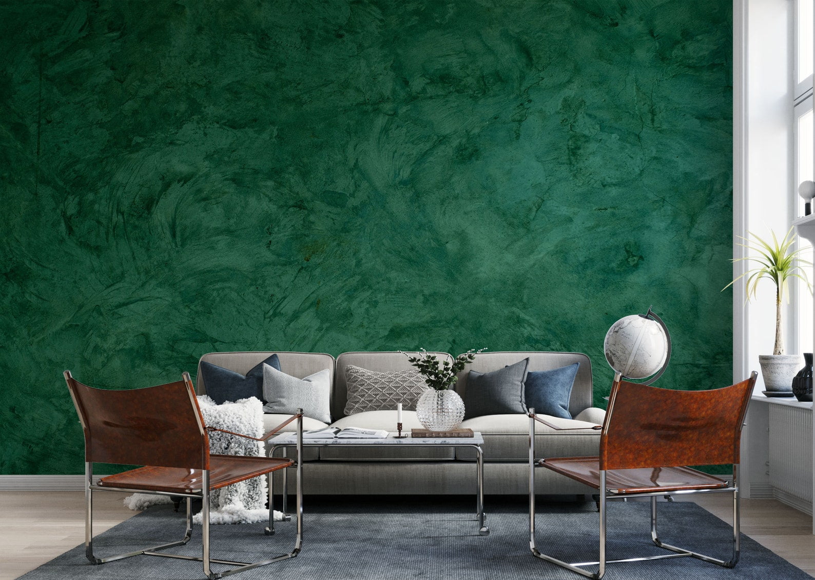 Green Concrete Wallpaper