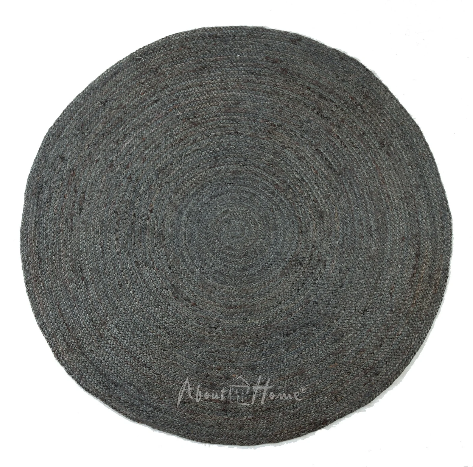 gray jute rug - Handmade Braided Jute round rugs (GREY)