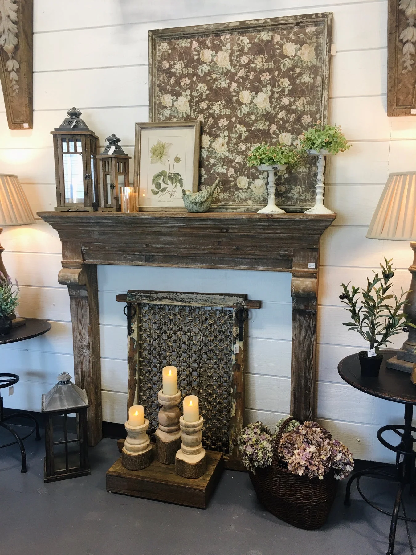HEAVY WOOD MANTEL BY PARK HILL COLLECTION