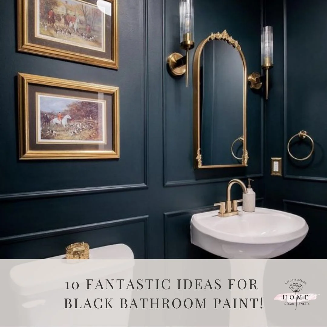 10 Fantastic ideas for Black bathroom paint