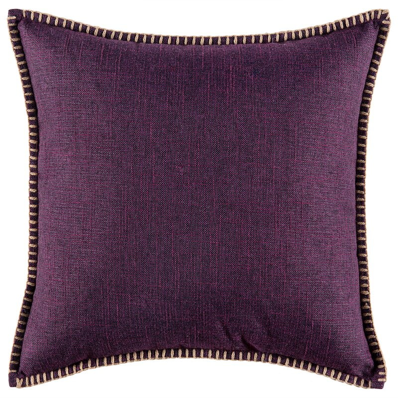 Purple Pillow - Keana Cord Linen Cushion