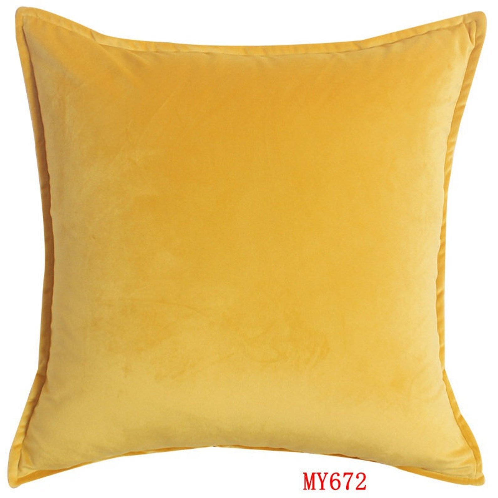 Yellow Pillow - Yellow Velvet Pillow