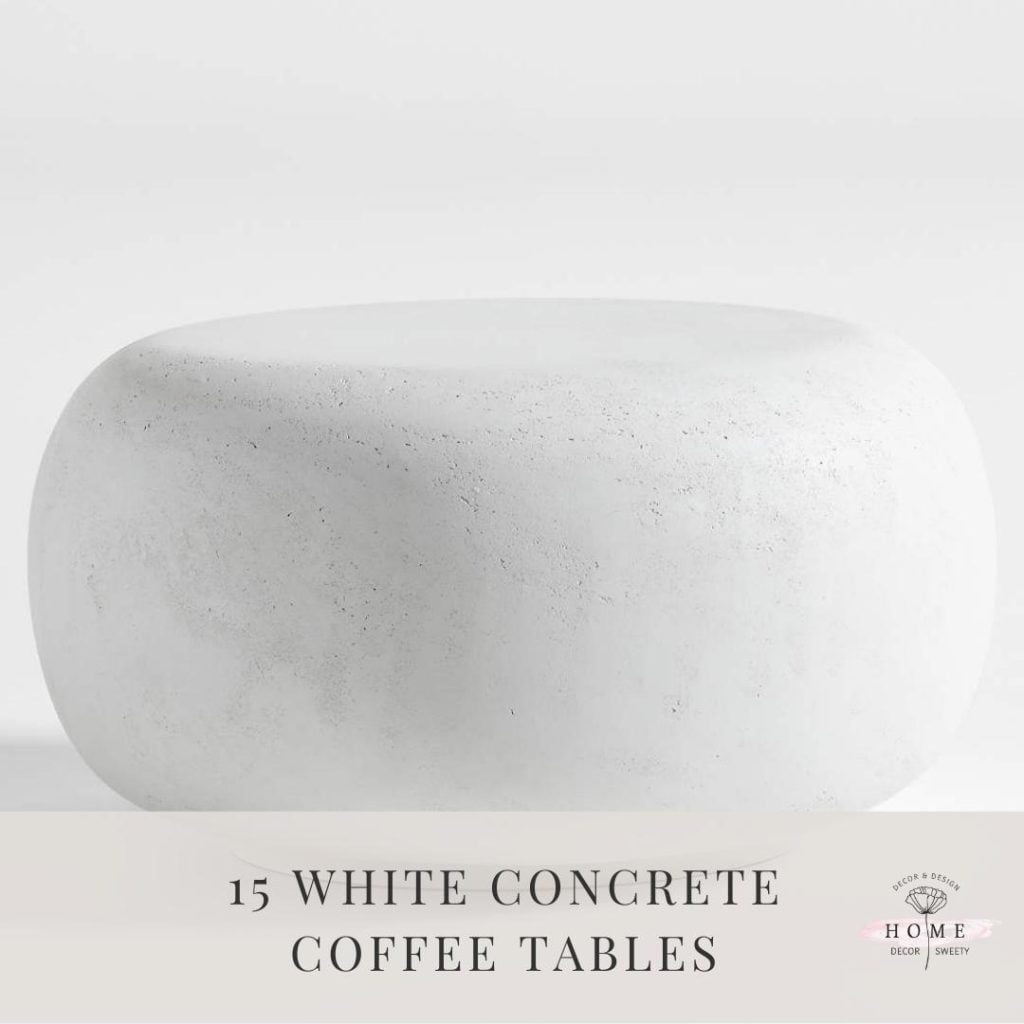 15 White Concrete Coffee Tables
