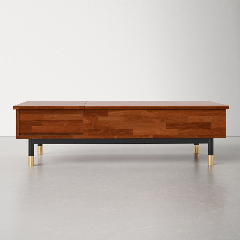 Dakota Solid Wood Storage Lift-Top Coffee Table