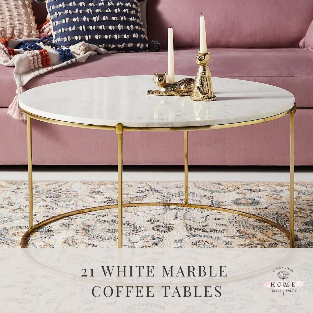 21 Astonishing White Marble Coffee Tables