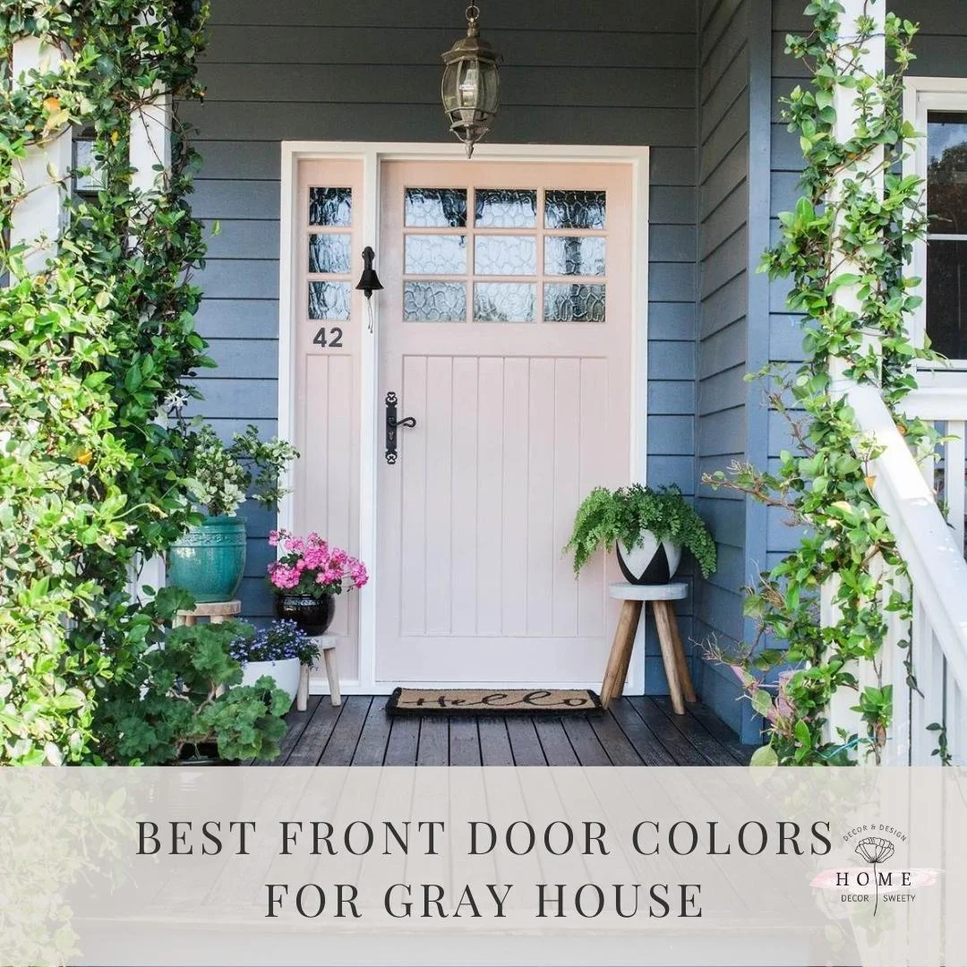 Best front door colors for gray house
