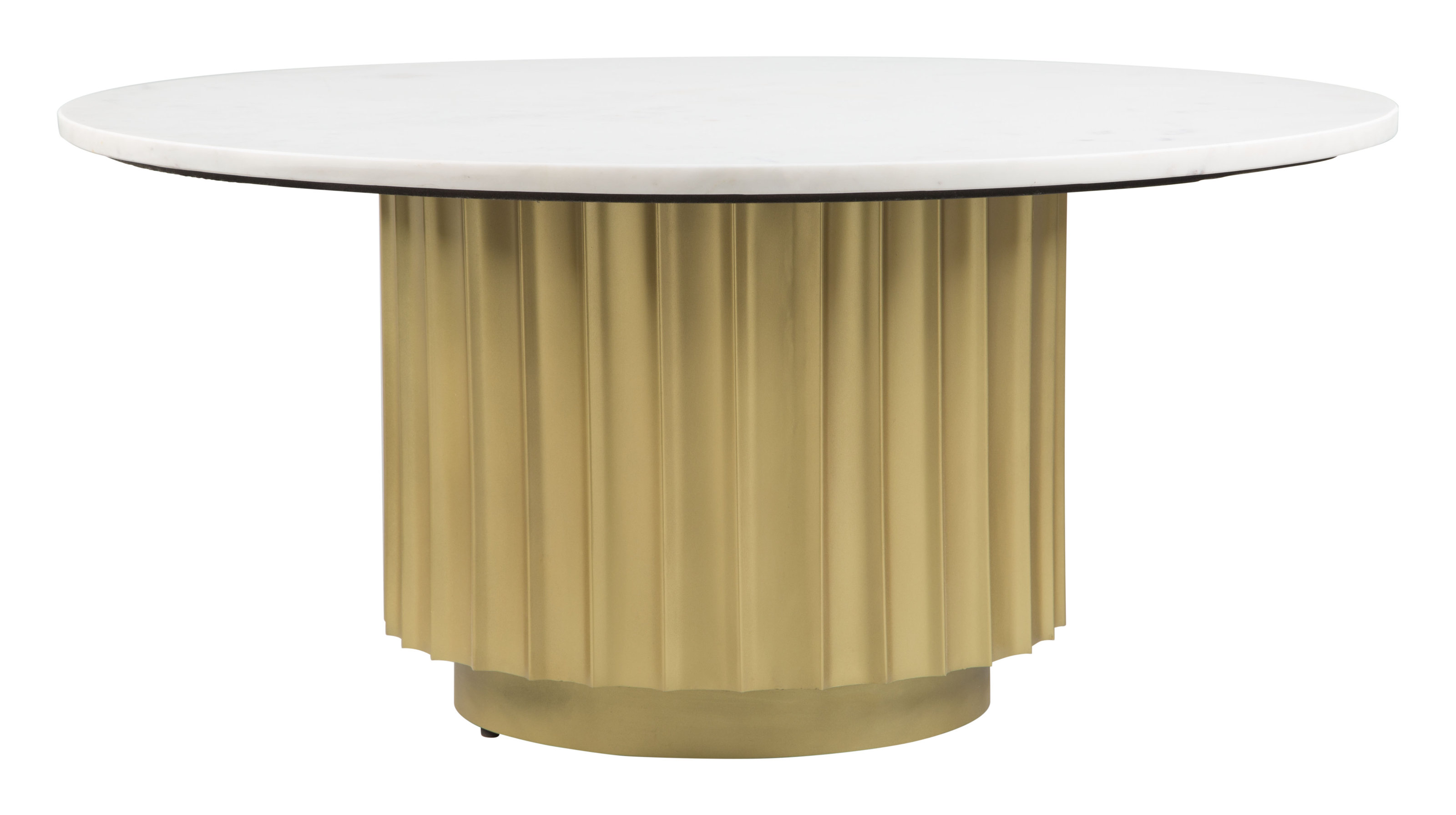Coffee Table White & Gold