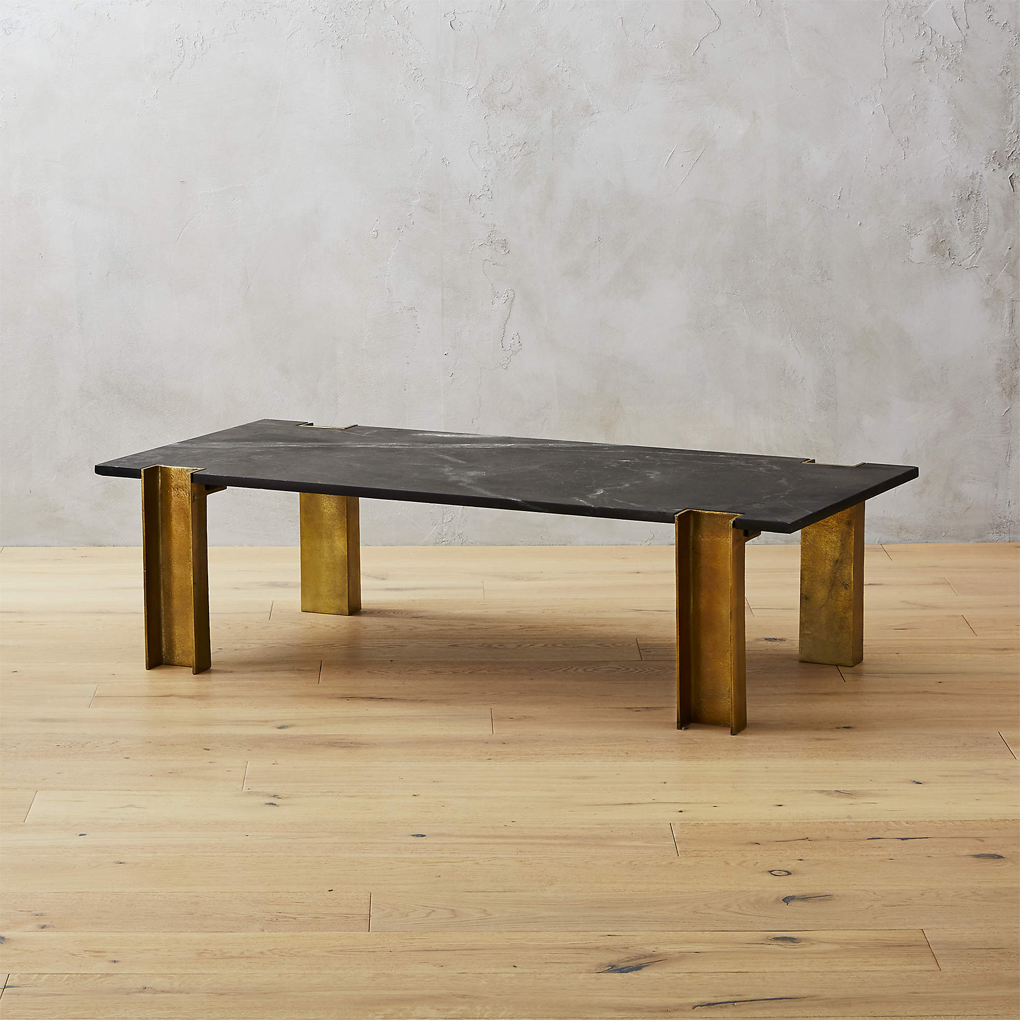 ALCIDE RECTANGULAR MARBLE COFFEE TABLE