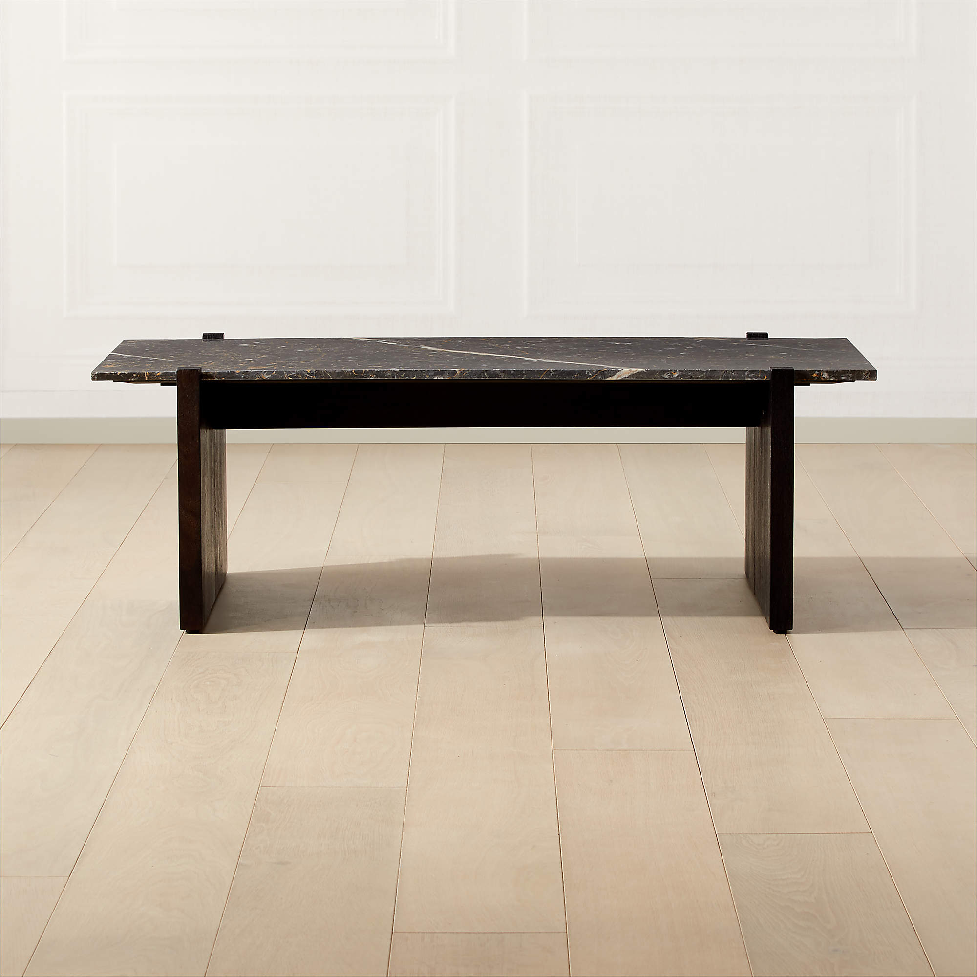 RUSSELL BLACK MARBLE COFFEE TABLE