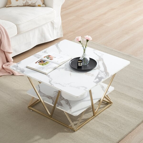 Frame Square Coffee Table With Storage