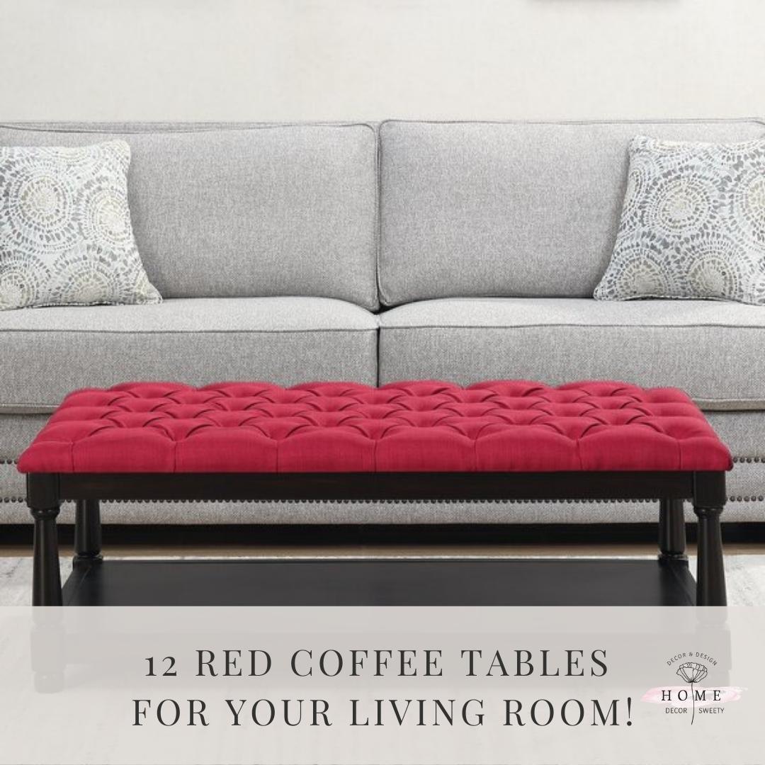 Red coffee tables