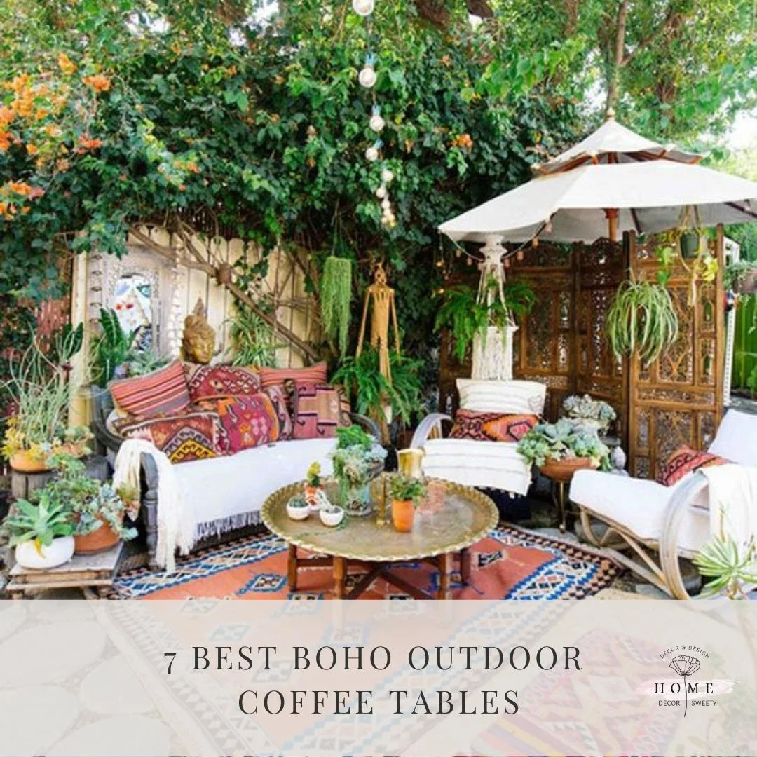 boho outdoor coffee table