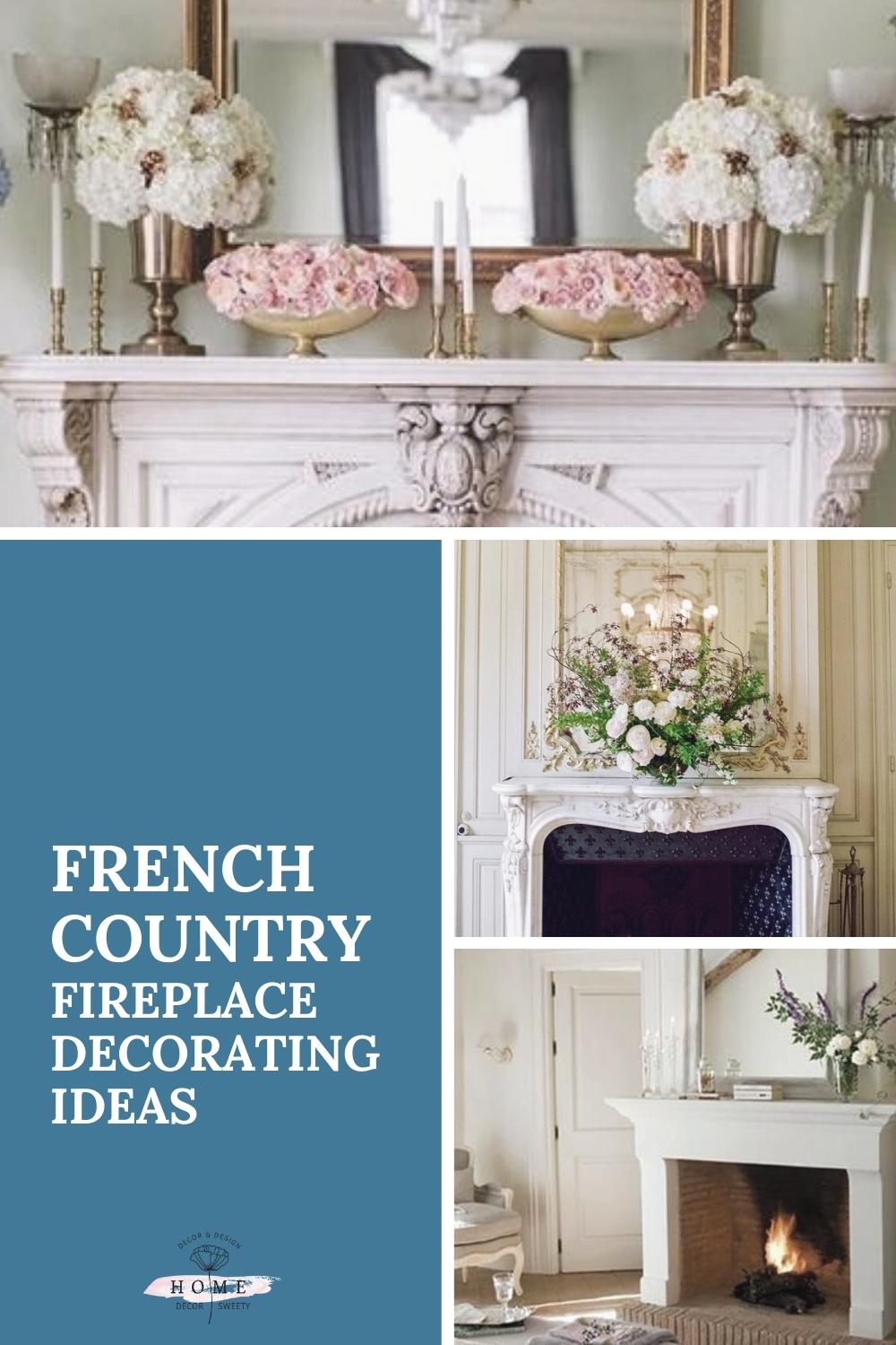 french country fireplace