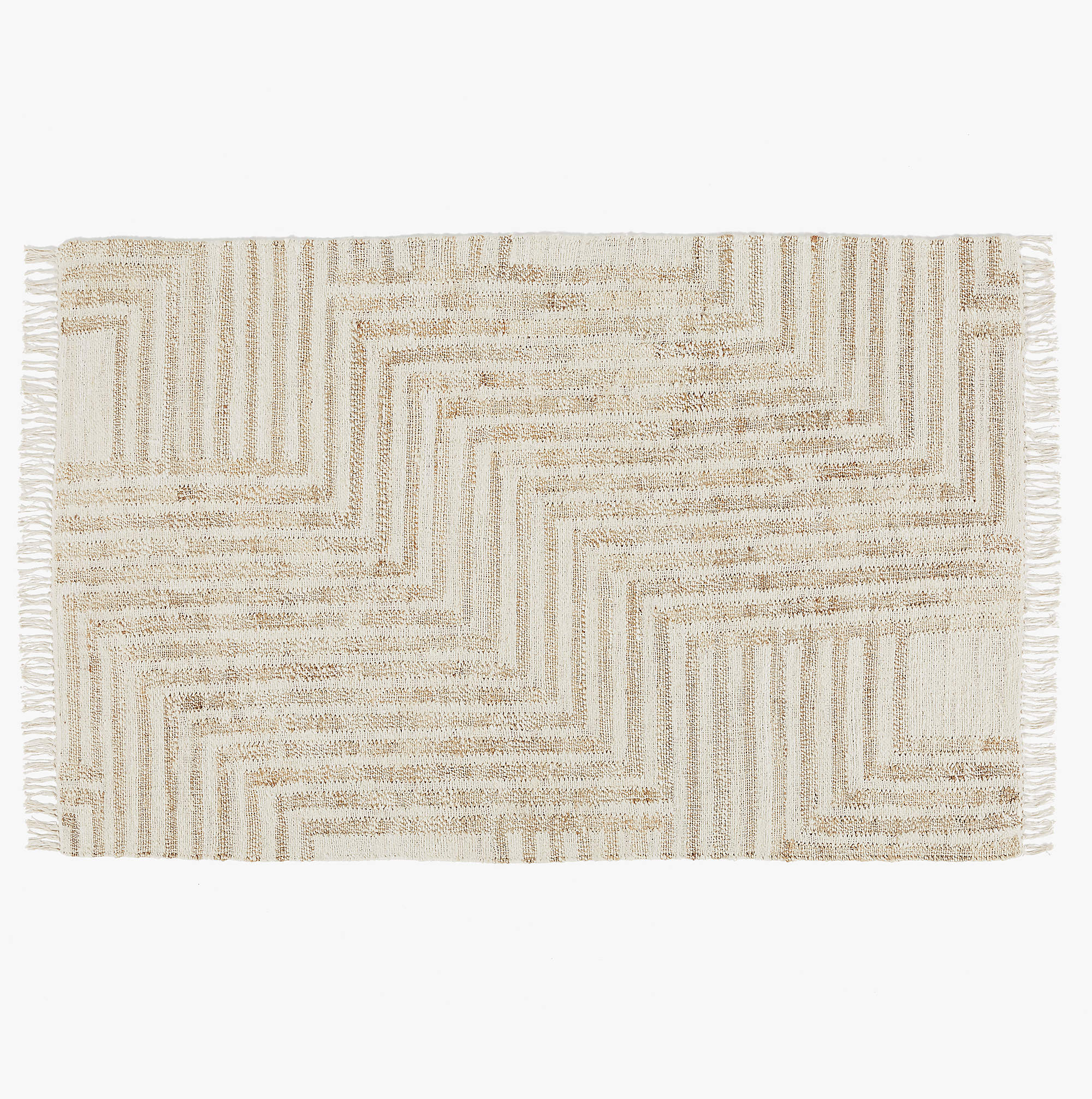 Zion Ivory Handwoven Area Rug 5'x8'