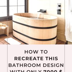 Recreate luxury Japanese-style bathroom